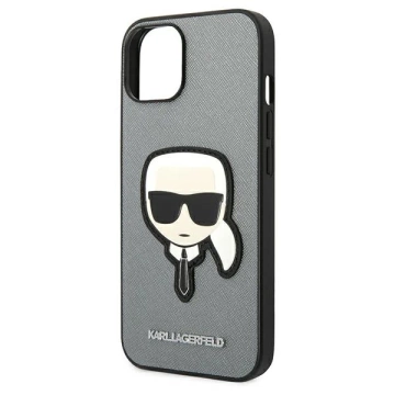 Etui Karl Lagerfeld KLHCP14MSAPKHG do iPhone 14 Plus 6,7" hardcase Saffiano Karl`s Head Patch